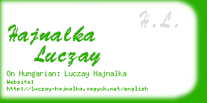 hajnalka luczay business card